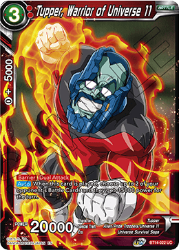 Tupper, Warrior of Universe 11 (BT14-022) [Cross Spirits] Parallel Foil