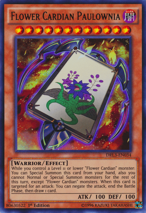 Flower Cardian Paulownia [DRL3-EN034] Ultra Rare - Josh's Cards