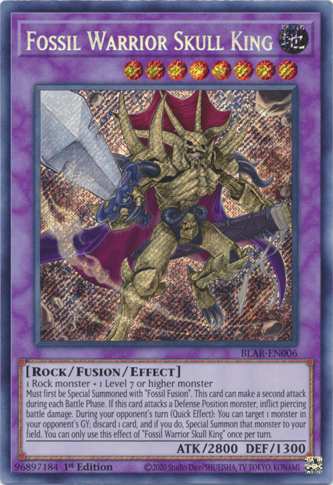 Fossil Warrior Skull King [BLAR-EN006] Secret Rare - Josh's Cards
