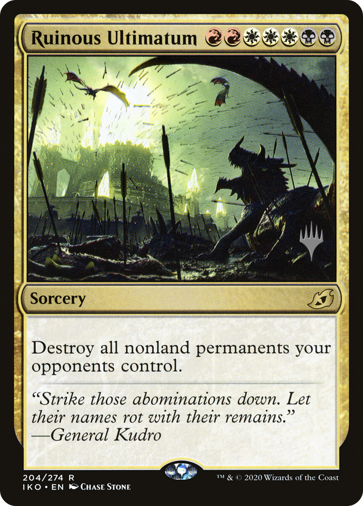 Ruinous Ultimatum (PPIKO-204P) - Ikoria: Lair of Behemoths Promos Foil