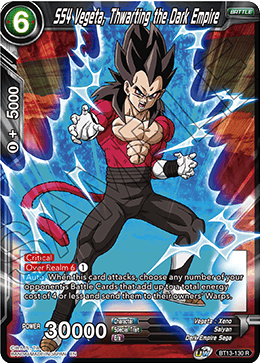 SS4 Vegeta, Thwarting the Dark Empire (Rare) (BT13-130) [Supreme Rivalry] Parallel Foil