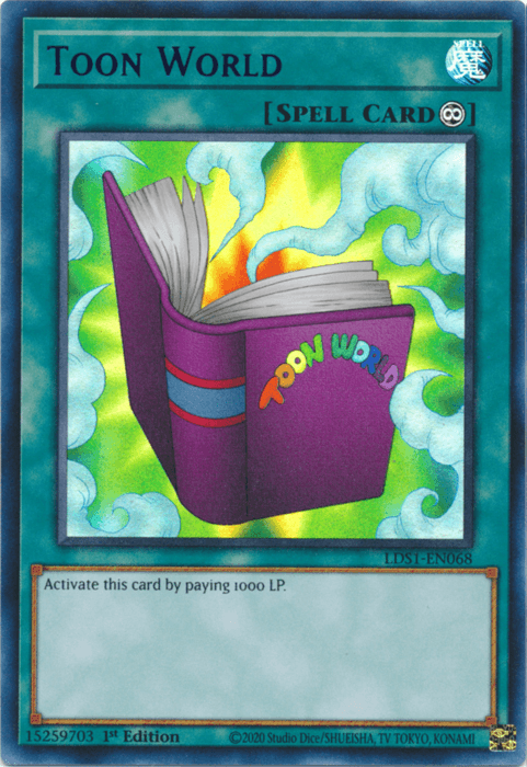 Toon World (Blue) [LDS1-EN068] Ultra Rare - Josh's Cards