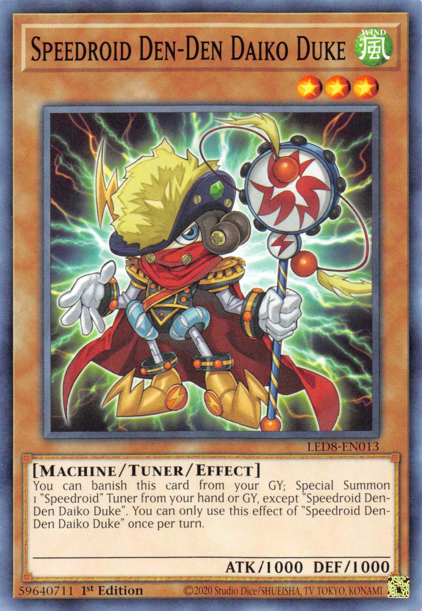 Speedroid Den-Den Daiko Duke [LED8-EN013] Common - Josh's Cards