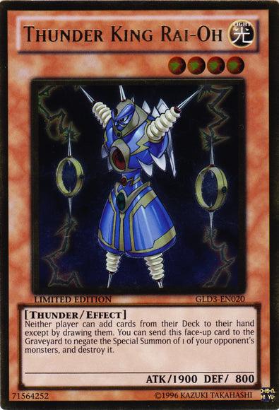 Thunder King Rai-Oh [GLD3-EN020] Gold Rare - Josh's Cards
