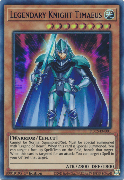 Legendary Knight Timaeus (Blue) [DLCS-EN001] Ultra Rare - Josh's Cards