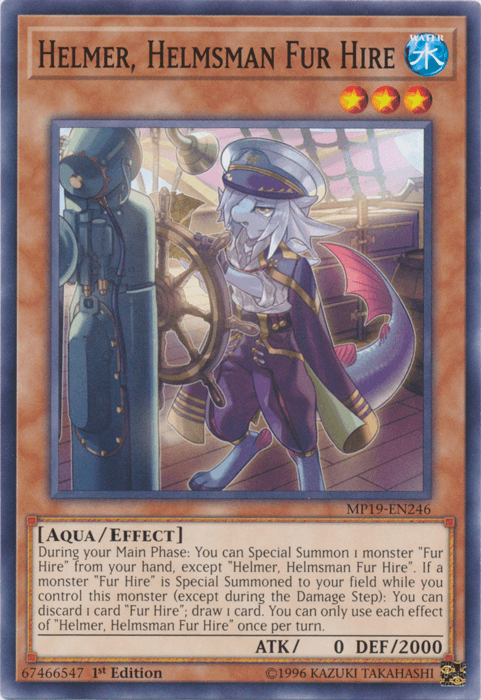 Helmer, Helmsman Fur Hire [MP19-EN246] Common - Josh's Cards