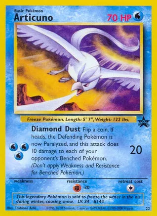 Pokemon: Articuno WOTC Promo 22 - Near Mint