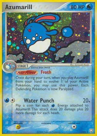 Azumarill 001 - Team Rocket Returns - Reverse Holofoil