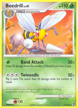 Beedrill 013/106 - Great Encounters Reverse Holofoil