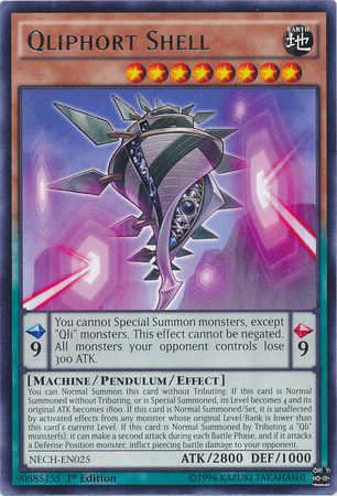 Qliphort Shell [NECH-EN025] Rare - Josh's Cards