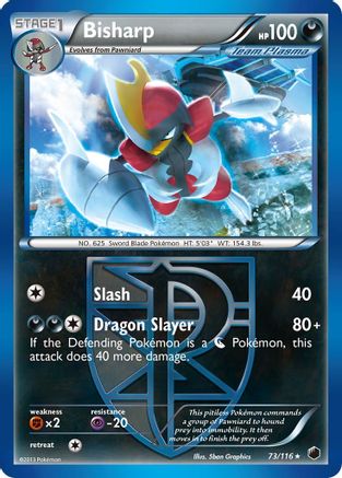 Bisharp (Team Plasma) 073/116 - Plasma Freeze Reverse Holofoil