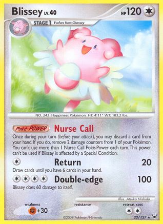 Blissey 022/127 - Platinum Reverse Holofoil