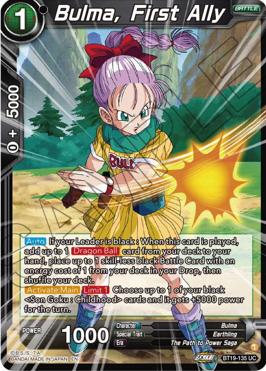 Bulma, First Ally (BT19-135) [Fighter's Ambition] Parallel Foil