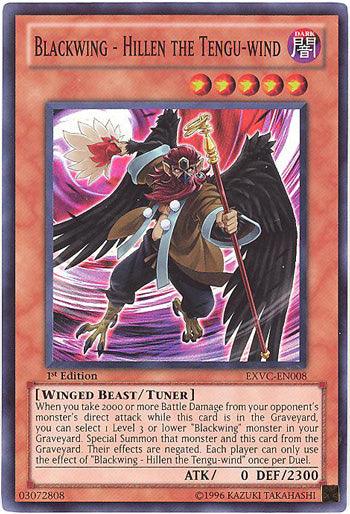 Blackwing - Hillen the Tengu-wind [EXVC-EN008] Super Rare - Josh's Cards
