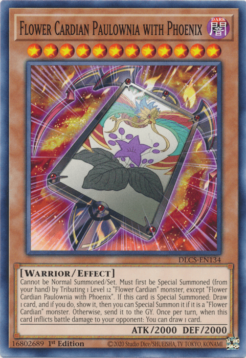 Flower Cardian Paulownia with Phoenix [DLCS-EN134] Common - Josh's Cards