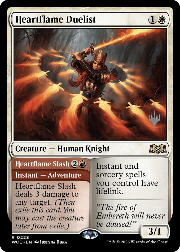 Heartflame Duelist // Heartflame Slash (PPWOE-228) - Wilds of Eldraine Promos Foil