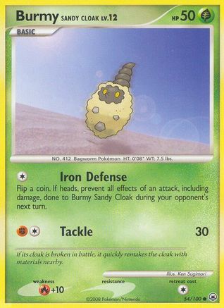 Burmy Sandy Cloak 054/100 - Majestic Dawn Reverse Holofoil