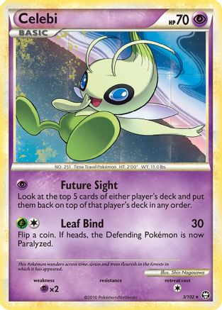 Celebi 003/102 - Triumphant Reverse Holofoil