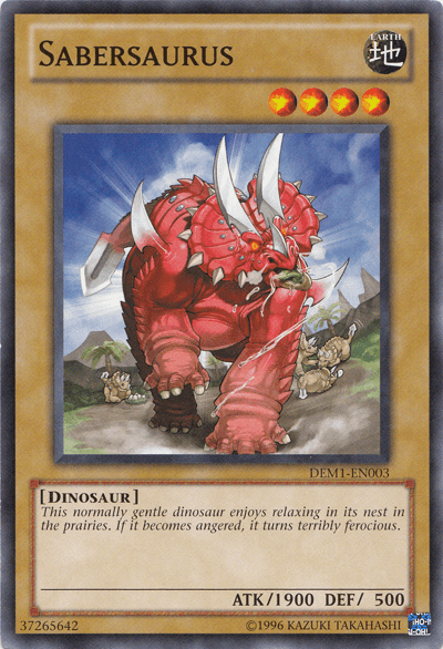 Sabersaurus [DEM1-EN003] Common - Josh's Cards