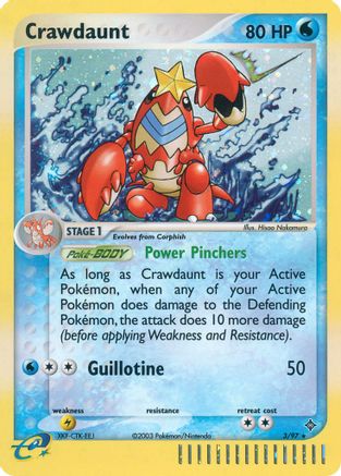 Crawdaunt 003/97 - Dragon Reverse Holofoil