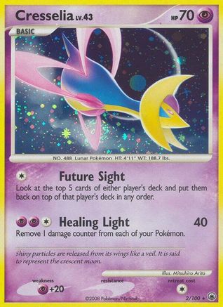 Cresselia 002/100 - Majestic Dawn Reverse Holofoil