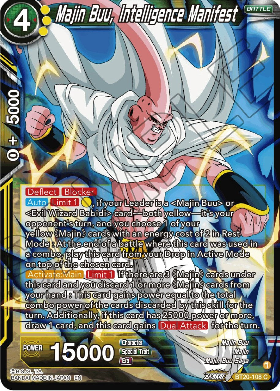 Majin Buu, Intelligence Manifest (BT20-108) [Power Absorbed] Parallel Foil