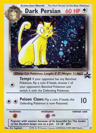 Dark Persian 017/53 - WoTC Promo - Holofoil