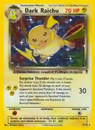 Pokemon: Dark Raichu Legendary Collection 7/110 - Damaged