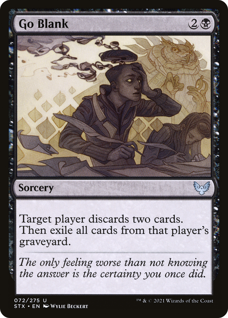 Go Blank (STX-072) - Strixhaven: School of Mages Foil
