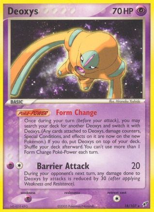 Deoxys (Defense Forme) 018/107 - Deoxys Reverse Holofoil