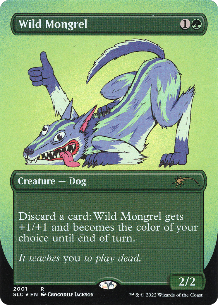 Wild Mongrel (SLC-2001) - Secret Lair 30th Anniversary Countdown Kit (Borderless) Foil