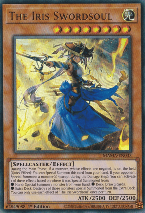 The Iris Swordsoul [MAMA-EN033] Ultra Rare - Josh's Cards