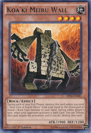 Koa'ki Meiru Wall [BP03-EN081] Rare - Josh's Cards