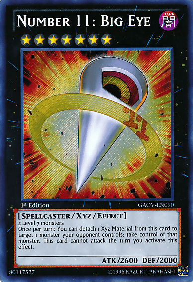 Number 11: Big Eye [GAOV-EN090] Secret Rare - Josh's Cards