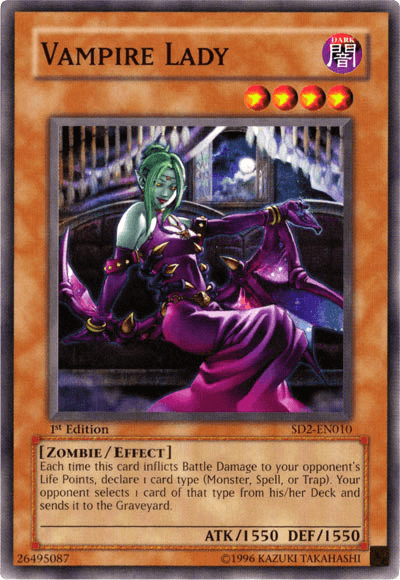 Vampire Lady [SD2-EN010] Common - Josh's Cards