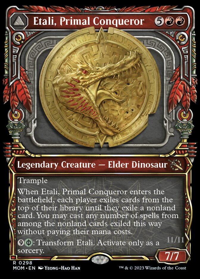 Etali, Primal Conqueror // Etali, Primal Sickness (MOM-298) - March of the Machine: (Showcase) Foil