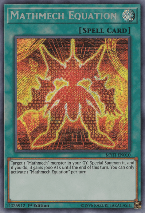 Mathmech Equation [MYFI-EN010] Secret Rare - Josh's Cards