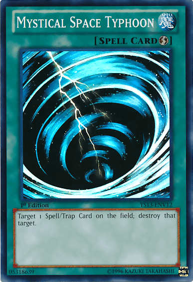 Mystical Space Typhoon [YS13-ENV12] Super Rare - Josh's Cards