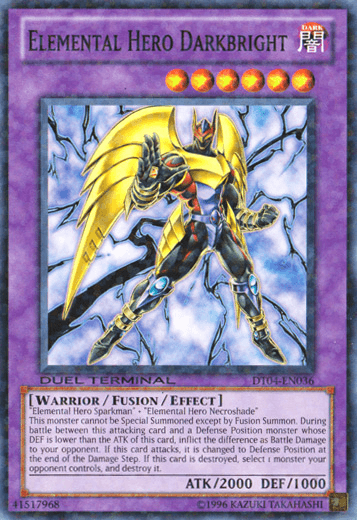 Elemental Hero Darkbright [DT04-EN036] Common - Josh's Cards