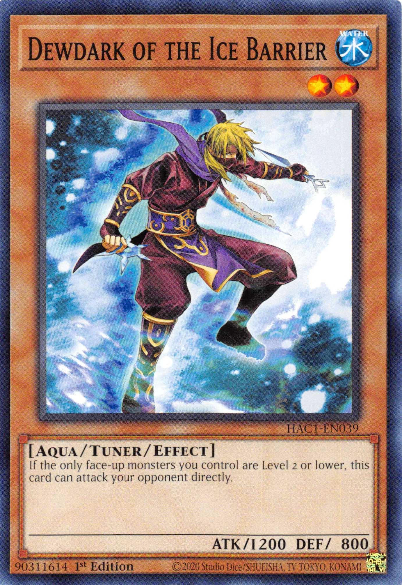 Dewdark of the Ice Barrier (Duel Terminal) [HAC1-EN039] Parallel Rare - Josh's Cards