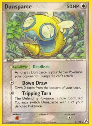 Pokemon: Dunsparce Reverse Holo Legend Maker 31/92 - Near Mint