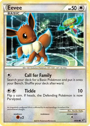 Pokemon: Eevee Reverse Holo Undaunted 48/90 - Light Play