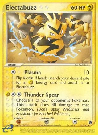 Electabuzz 035/100 - Sandstorm Reverse Holofoil