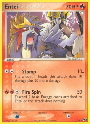 Entei 001/17 - POP Series 2 Holofoil