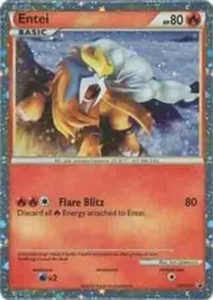 Pokemon: Entei Promo HGSS20 - Light Play