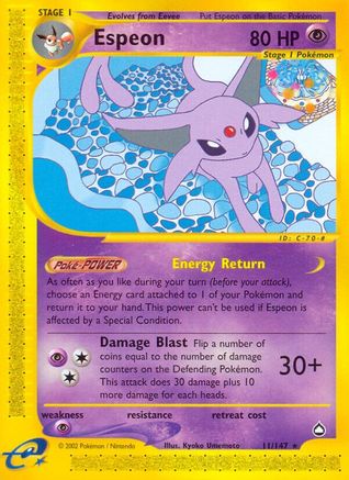 Espeon 011/147 - Aquapolis