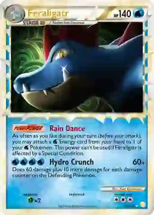 Pokemon: Feraligatr Prime Heart Gold Soul Silver 108/123 - Light Play