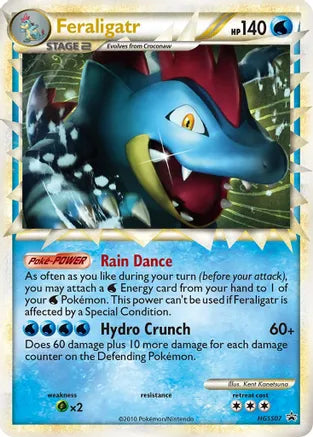 Pokemon: Feraligatr Prime Promo HGSS07 - Light Play