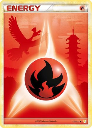 Fire Energy 116/123 - HeartGold SoulSilver - Reverse Holofoil