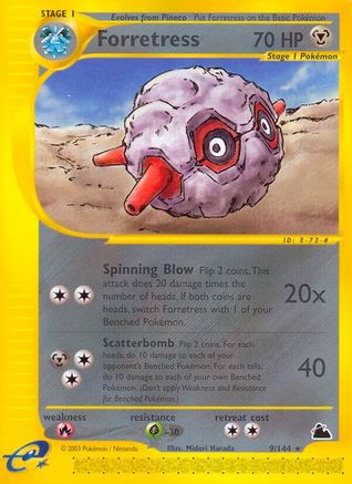 Forretress 009/144 - Skyridge Reverse Holofoil